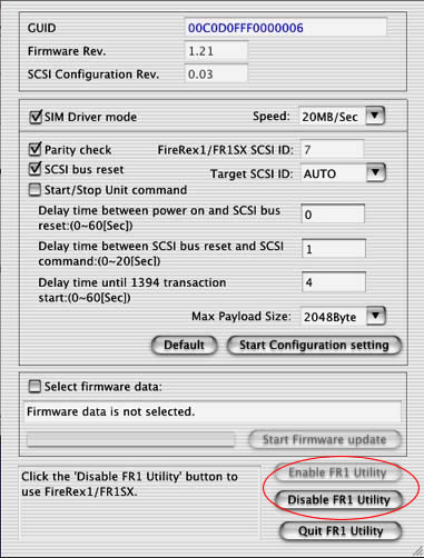 Configuration Utility for Mac OS 10