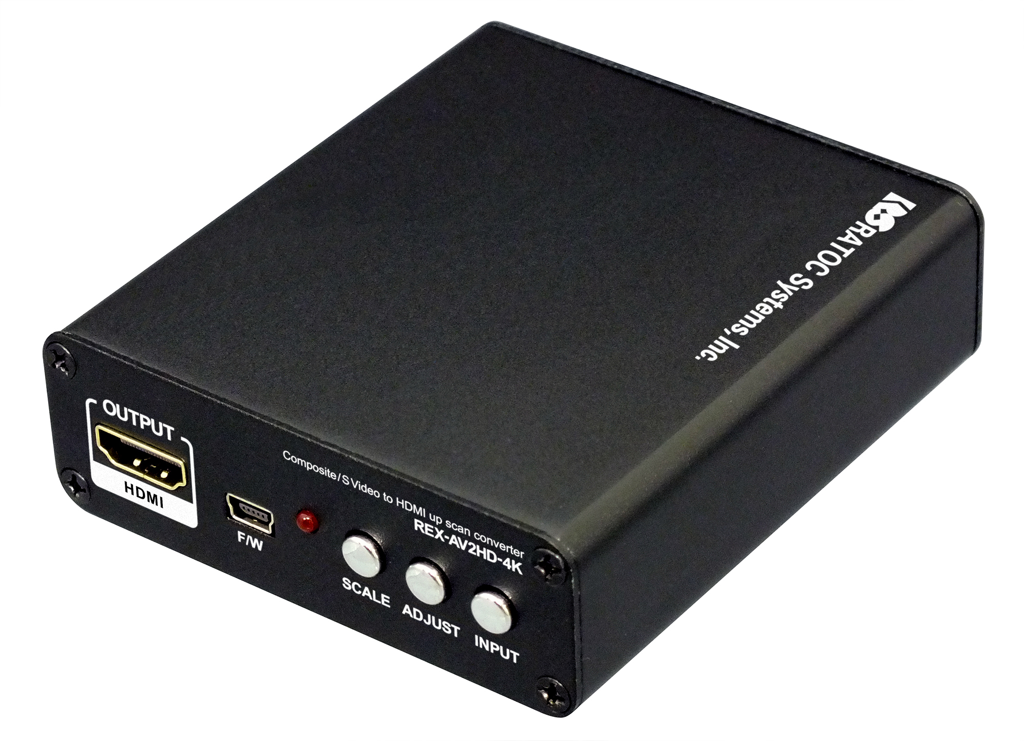 アナログ コンポジット映像を4K HDMI映像に変換するアップスキャンコンバーター [RATOC]