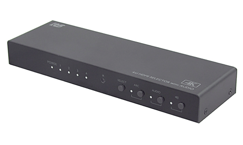 1080p 120Hz動作確認済み HDMI切替器 4K 60Hz 対応 外部音声出力付 4入力1出力HDMI切替器(1080P 120Hz動作確認済)