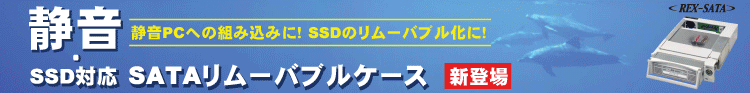 静音・SSD対応SATAリムーバブルケース新登場!