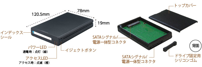 SAシリーズ 交換用トレイ SA TR1 BKX[RATOC