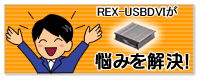 REX-USBDVIが悩みを解決