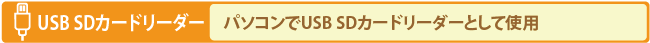 USB SDJ[h[_[Fp\RUSB SDJ[h[_[ƂĎgp