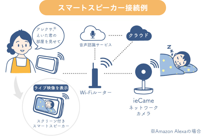 ieCame スマートスピーカー接続図