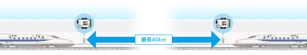 最長40kmの延長が可能