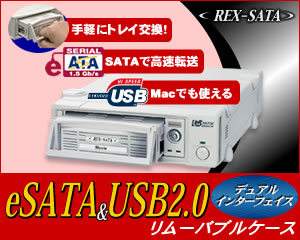 eSATA̍USB2.0̔ėp[ouP[X