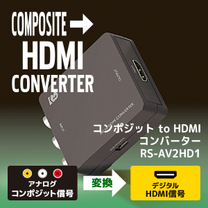 コンポジット to HDMI コンバーター