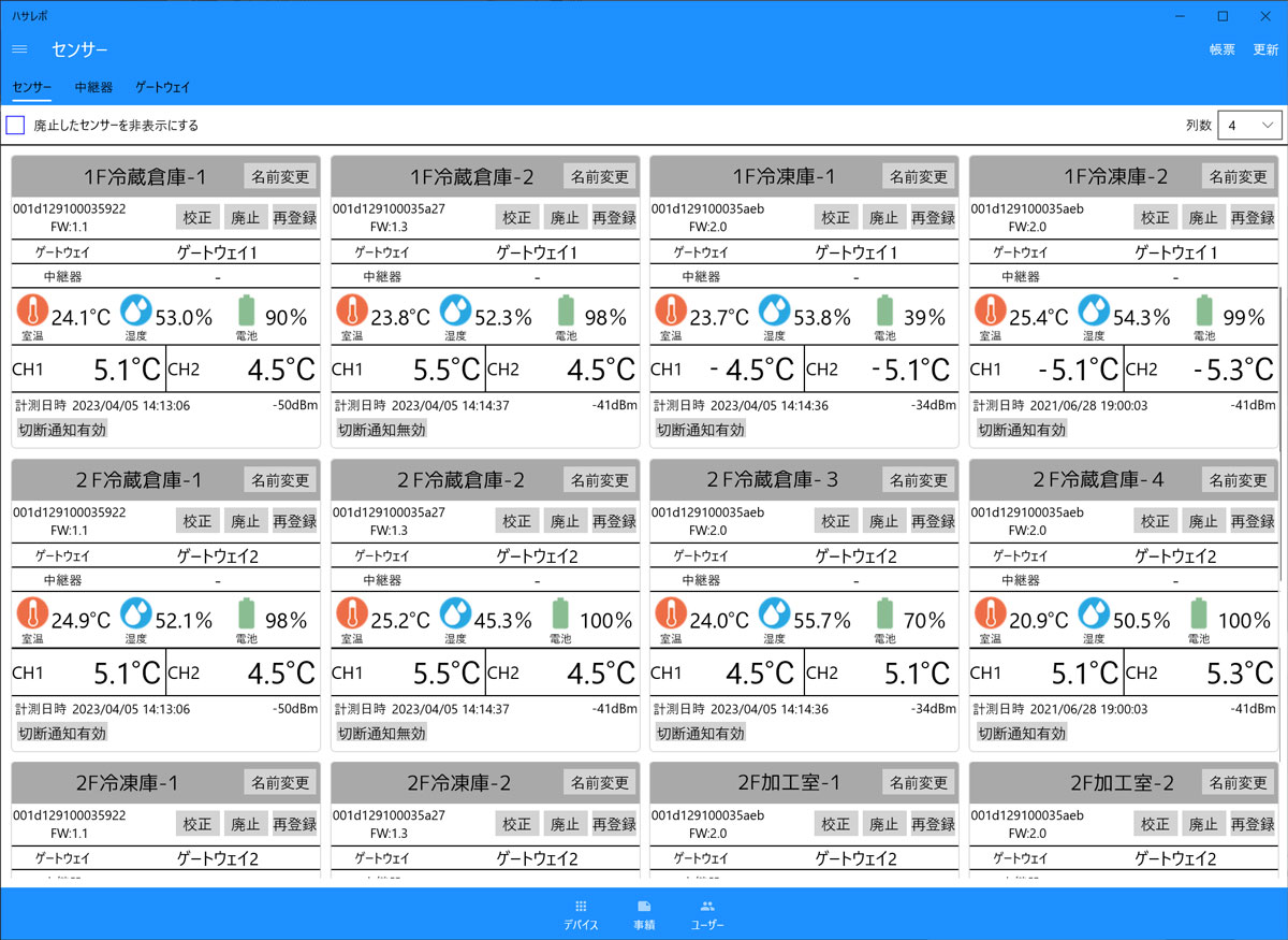 【ハサレポアップデート】複数センサー、複数ユーザーの利便性アップ