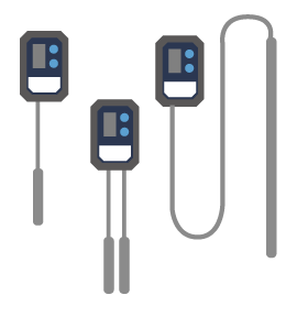 品温センサーは1点計測、2点計測、スティックから選択