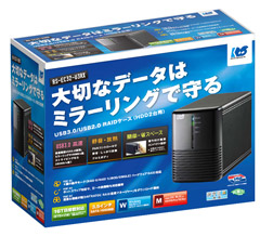 USB3.0/2.0 RAIDケース（HDD2台用） RS-EC32-U3RZ/RS-EC32-U3RWSZ 