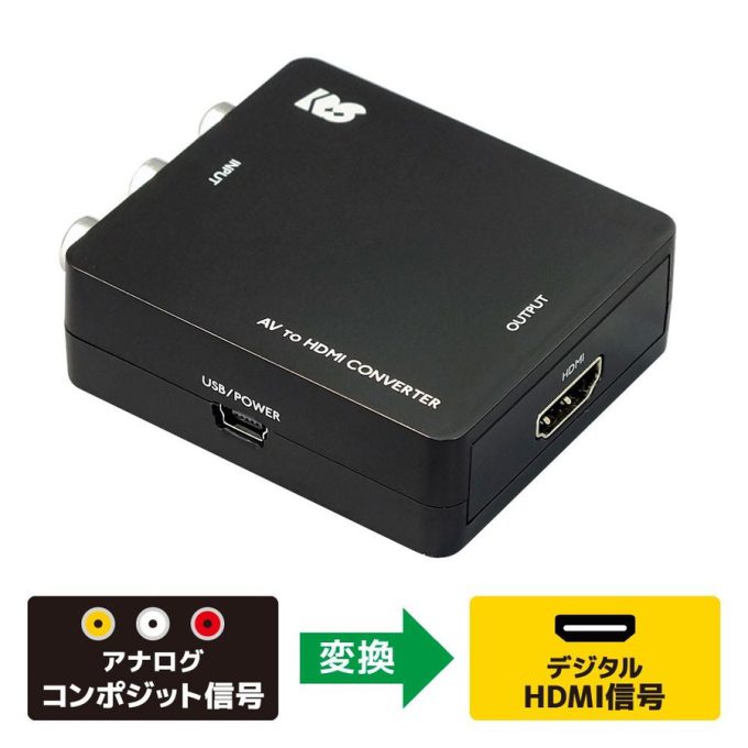 コンポジット to HDMI コンバーター RS-AV2HD1｜ラトックシステム公式