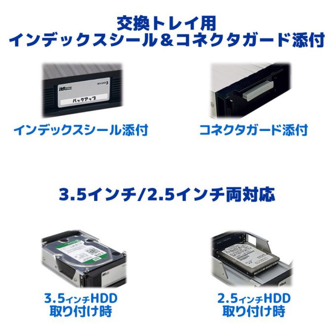 SATAリムーバブルケース・内蔵タイプ SA3-RC1-BKZ/LGZ｜ラトック ...