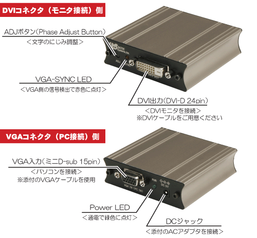 VGA to DVI/HDMI 変換アダプタ REX-VGA2DVI｜ラトックシステム公式サイト