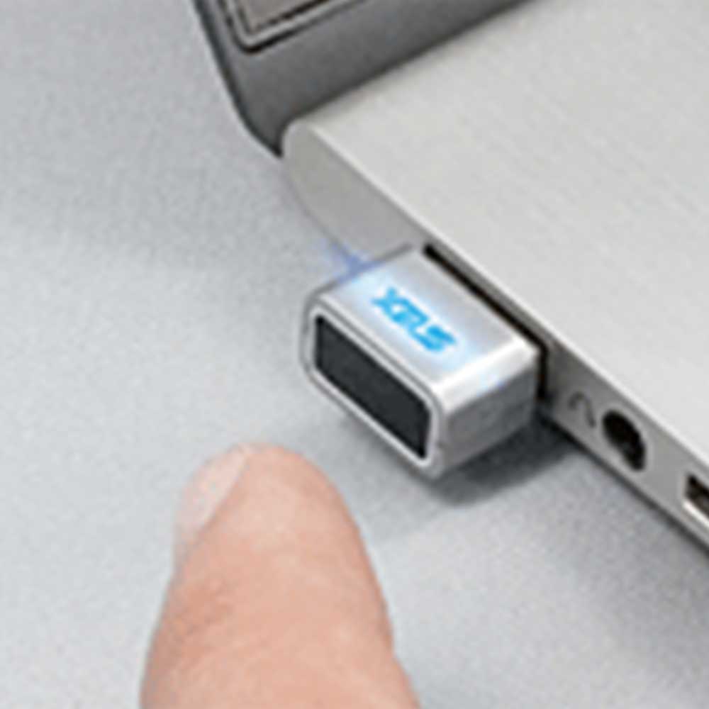 ラトックシステム タッチ式 USB接続指紋センサーシステムセットUSB拡張ケーブ