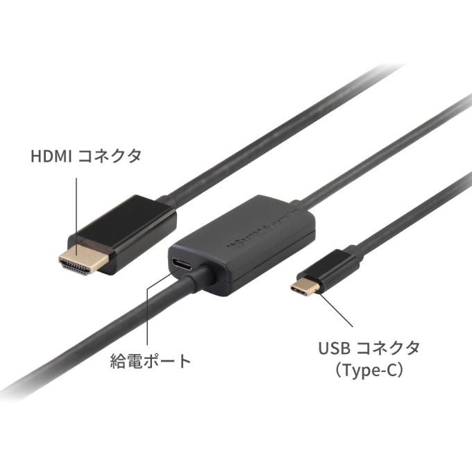 USB Type-C to HDMI 変換ケーブル（PD対応）RS-UCHD4K60-xM｜ラトック