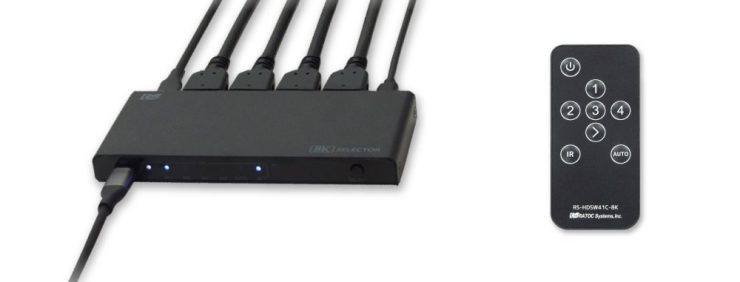 8K60Hz/4K120Hz対応！PD給電対応Type-Cポートを搭載した4入力HDMI切替器、6月19日発売